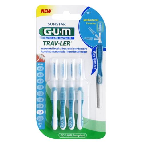 G.U.M Trav-Ler μεσοδόντια βουρτσάκια 1,6 mm 4 τμχ