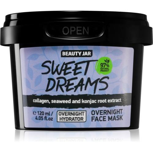 Beauty Jar Sweet Dreams μάσκα προσώπου νύχτας για λαμπρότητα και ενυδάτωση 120 μλ