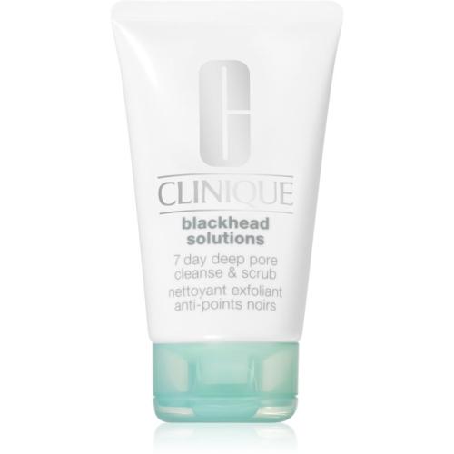 Clinique Blackhead Solutions 7 Day Deep Pore Cleanse & Scrub καθαριστική απολέπιση προσώπου κατά των μαύρων κουκίδων 125 ml