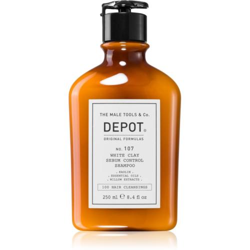 Depot No. 107 White Clay Sebum Control Shampoo καθαριστικό σαμπουάν για λιπαρά μαλλιά και το δέρμα της κεφαλής 250 μλ