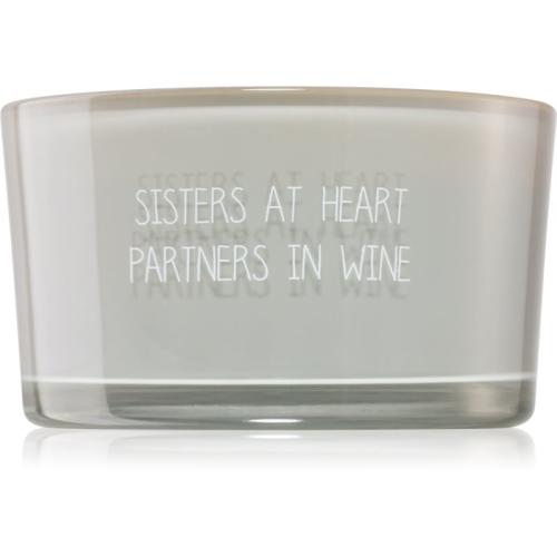 My Flame Candle With Crystal Sisters At Heart, Partners In Wine αρωματικό κερί 11x6 εκ