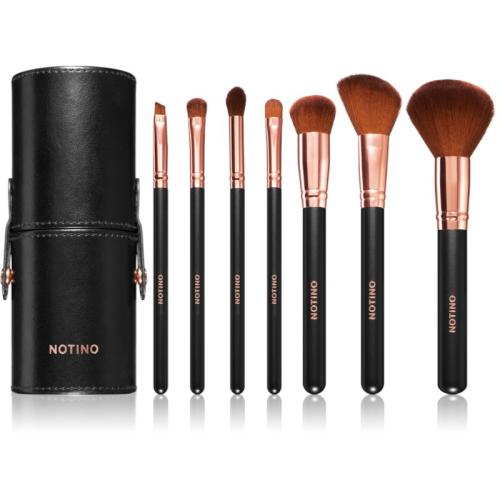 Notino Luxe Collection Brush set with cosmetic tube σετ με πινέλα με θήκη