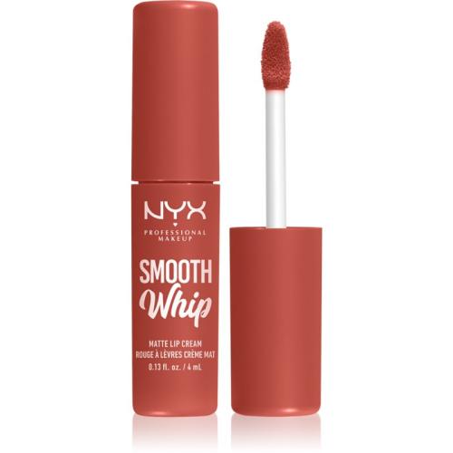 NYX Professional Makeup Smooth Whip Matte Lip Cream βελούδινο κραγιόν με λειαντικό αποτέλεσμα απόχρωση 04 Teddy Fluff 4 ml