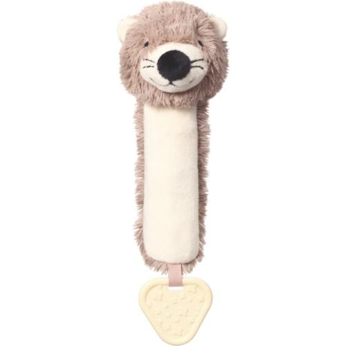 BabyOno Squeaky Toy with Teether παιχνίδι με ήχους με μασητικό Otter Maggie 1 τμχ