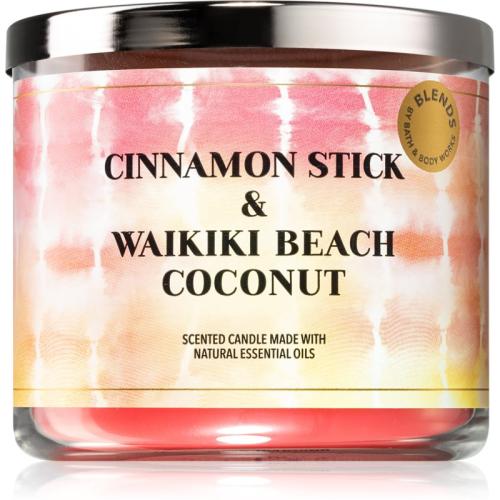 Bath & Body Works Cinnamon Stick & Waikiki Coconut Beach αρωματικό κερί 411 γρ