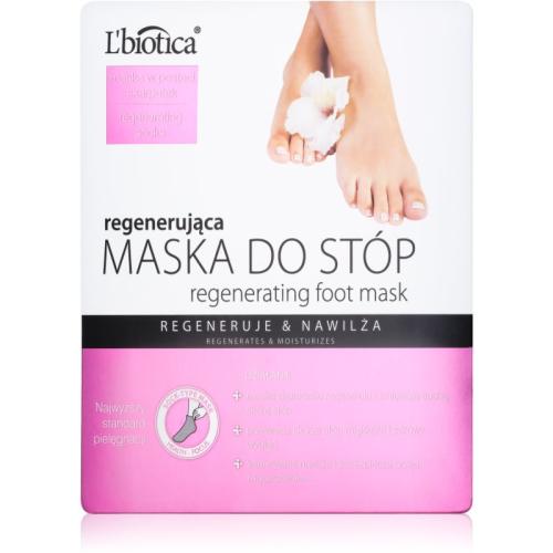 L’biotica Masks αναγεννητική μάσκα για τις πατούσες σε μορφη κάλτσας 32 μλ