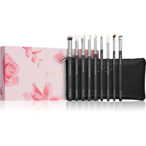 ZOEVA It's All About The Eyes Brush Set Σετ βουρτσών με τσαντάκι 9 τμχ
