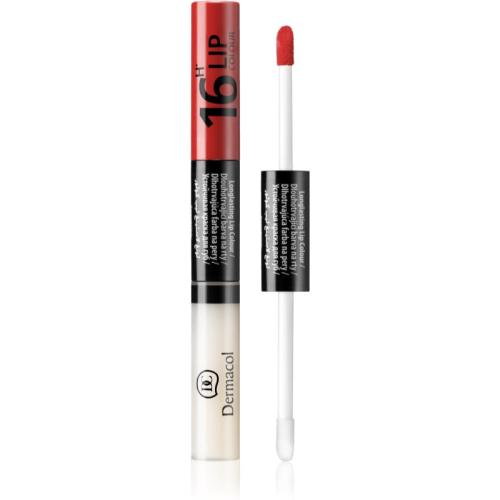 Dermacol 16H Lip Colour μακράς διαρκείας διφασικό χρώμα και λιπ γκλος απόχρωση 34 4.8 γρ