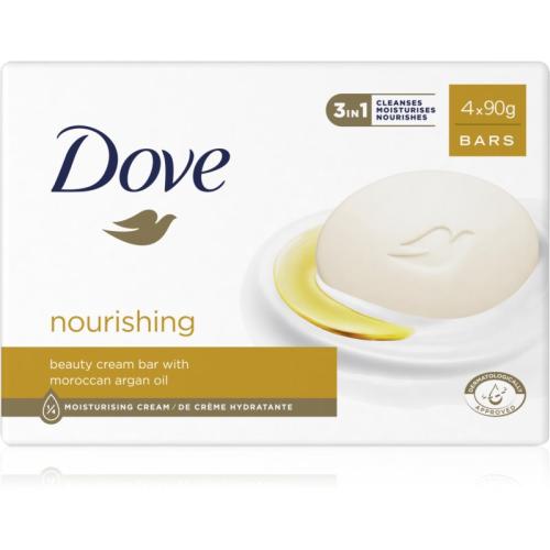 Dove Cream Oil Μπάρα σαπουνιού με έλαιο αργκάν 4x90 γρ
