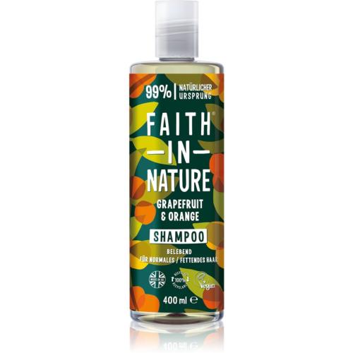 Faith In Nature Grapefruit & Orange φυσικό σαμπουάν για κανονικά έως λιπαρά μαλλιά 400 μλ