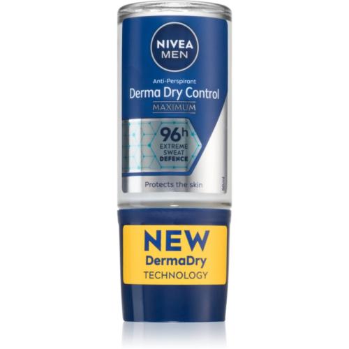 Nivea Men Derma Dry Control αντιιδρωτικό μπίλια για άντρες 50 μλ