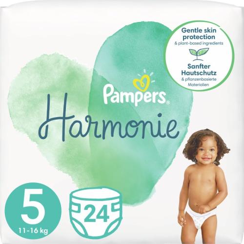 Pampers Harmonie Value Pack Size 5 πάνες μίας χρήσης 11-16 kg 24 τμχ