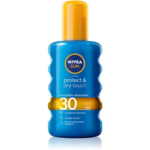 Nivea Sun Protect & Dry Touch αόρατο αντηλιακό σπρέι SPF 30 200 ml