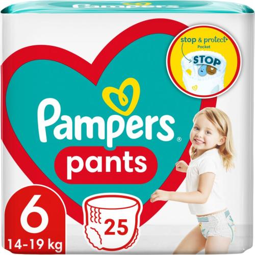 Pampers Pants Size 6 πάνα - βρακάκι μιας χρήσης 14-19 kg 25 τμχ