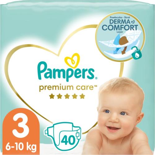 Pampers Premium Care Size 3 πάνες μίας χρήσης 6-10 kg 40 τμχ