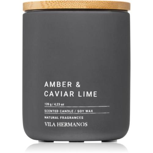 Vila Hermanos Concrete Amber & Caviar Lime αρωματικό κερί 120 γρ