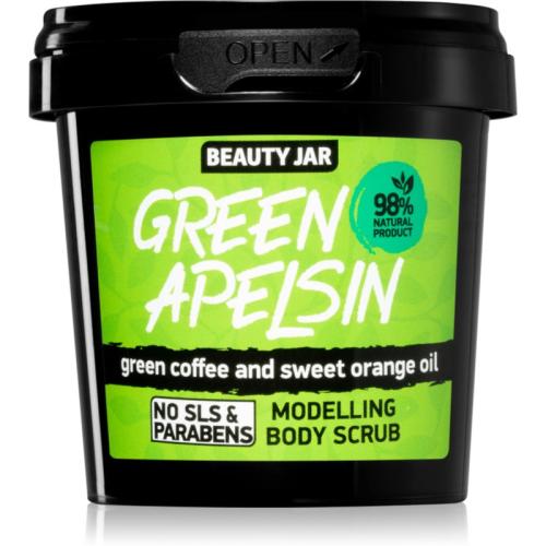 Beauty Jar Green Apelsin διεγερτική απολέπιση σώματος με εκχυλίσματα απο καφέ 200 γρ