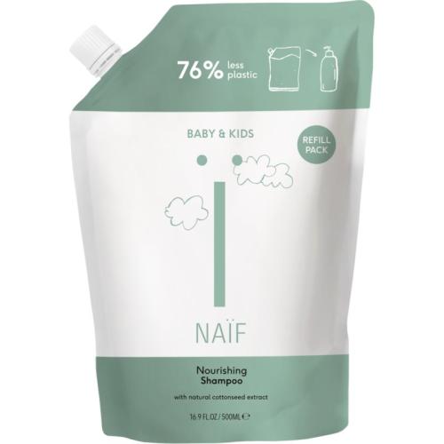 Naif Baby & Kids Nourishing Shampoo Refill θρεπτικό σαμπουάν για παιδιά από τη γέννηση ανταλλακτική γέμιση 500 μλ