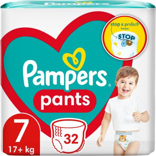 Pampers Active Baby Pants Size 7 πάνα - βρακάκι μιας χρήσης 17+ kg 32 τμχ