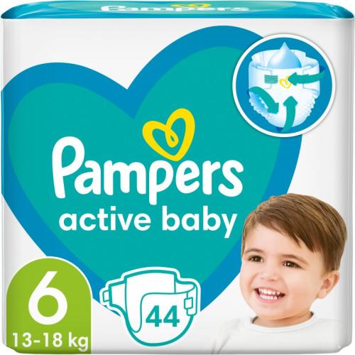 Pampers Active Baby Size 6 πάνες μίας χρήσης 13-18 kg 44 τμχ