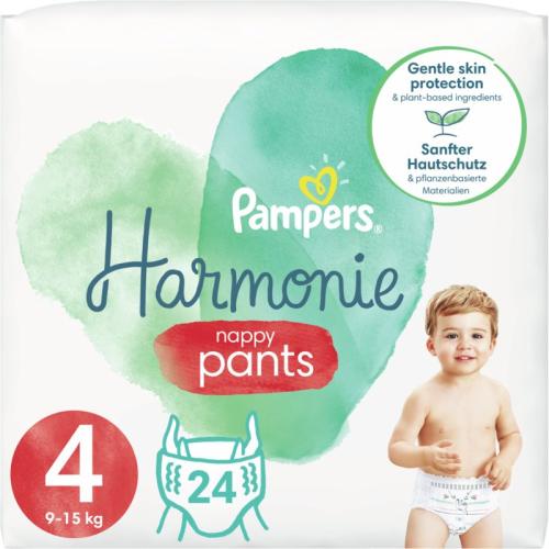 Pampers Harmonie Pants Size 4 πάνα - βρακάκι 9-15 Kg 24 τμχ