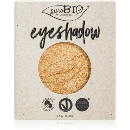 puroBIO Cosmetics Compact Eyeshadows σκιές ματιών ανταλλακτικό απόχρωση 24 Gold 2,5 γρ