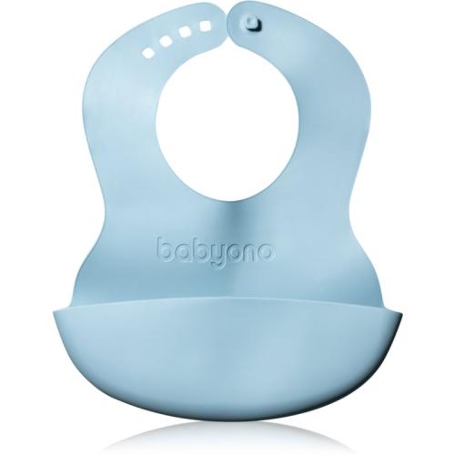 BabyOno Be Active Soft Bib with Adjustable Lock σαλιάρα Blue 6 m+ 1 τμχ
