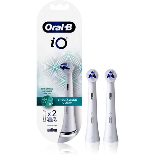 Oral B iO Specialised Clean ανταλλακτική κεφαλή για να καθαρίζετε τα σιδεράκια 2 τμχ