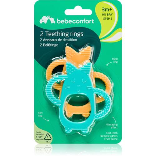 Bebeconfort 2 Teething Rings μασητικό 3 m+ 2 τμχ