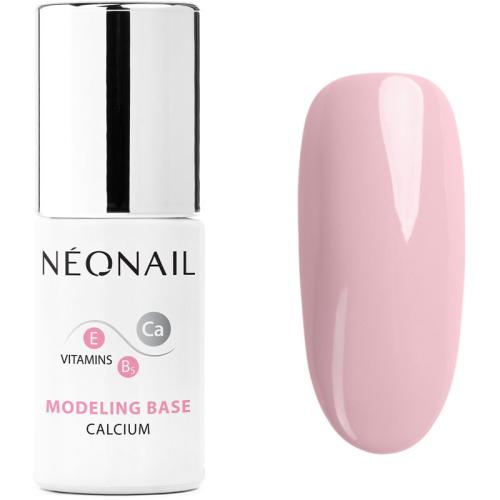 NeoNail Modeling Base Calcium βάση βερνίκι για τζελ νύχια με ασβέστιο απόχρωση Neutral Pink 7,2 μλ