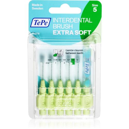 TePe Interdental Brush Extra Soft μεσοδόντια βουρτσάκια 0,8 mm 6 τμχ