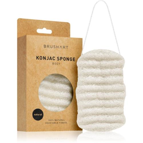 BrushArt Home Salon Konjac sponge απαλό απολεπιστικό σφουγγαράκι για το σώμα Natural