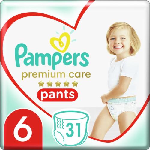 Pampers Premium Care Pants Extra Large Size 6 πάνα - βρακάκι μιας χρήσης 15+ kg 31 τμχ