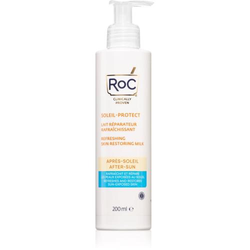 RoC Soleil Protexion+ Refreshing Skin Restoring Milk καταπραϋντική κρέμα για μετά το μαύρισμα 200 μλ