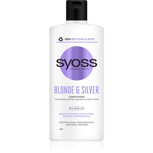 Syoss Blonde & Silver κοντίσιονερ για ξανθά και γκρίζα μαλλιά 440 ml