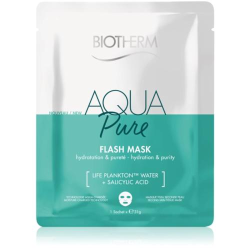 Biotherm Aqua Pure Super Concentrate φύλλο μάσκας με ενυδατικό αποτέλεσμα για την αναγέννηση της επιδερμίδας 35 γρ