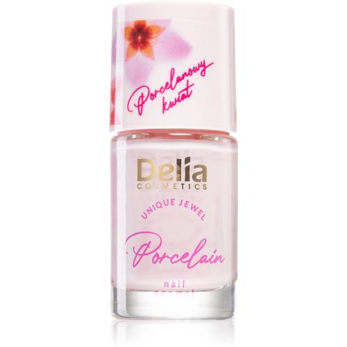 Delia Cosmetics Porcelain βερνίκι νυχιών 2 σε 1 απόχρωση 05 Pink 11 ml