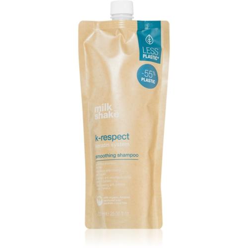 Milk Shake K-Respect Smoothing Shampoo σαμπουάν για την αντιμετώπιση του κρεπαρίσματος μαλλιών 750 ml
