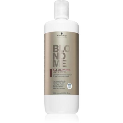 Schwarzkopf Professional Blondme All Blondes Light θρεπτικό σαμπουάν για λεπτά εως κανονικά μαλλιά 1000 ml