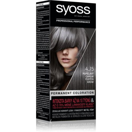 Syoss Color μόνιμη βαφή μαλλιών απόχρωση 4-15 Dusty Chrome