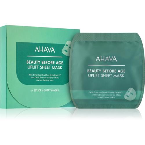 AHAVA Beauty Before Age φύλλο μάσκας με συσφικτική επίδραση 6x20 γρ