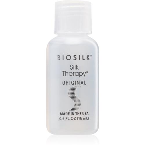 Biosilk Silk Therapy Original μεταξένια αναγεννητική φροντίδα για όλους τους τύπους μαλλιών 15 ml