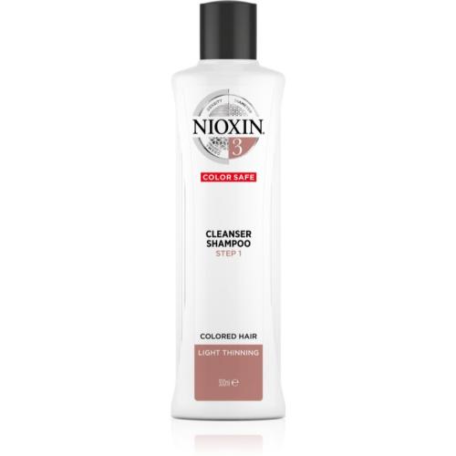 Nioxin System 3 Color Safe καθαριστικό σαμπουάν για βαμμένα αραιωμένα μαλλιά 300 ml