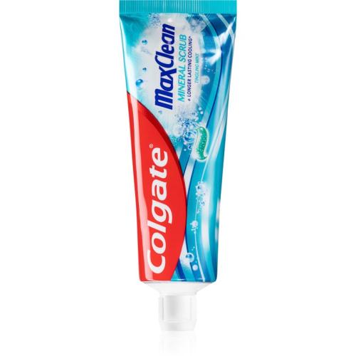Colgate Max Clean Mineral Scrub τζελ οδοντόκρεμα για φρέσκια αναπνοή Tingling Mint 75 μλ