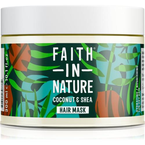 Faith In Nature Coconut & Shea ενυδατική μάσκα για ξηρά και κατεστραμμένα μαλλιά 300 μλ