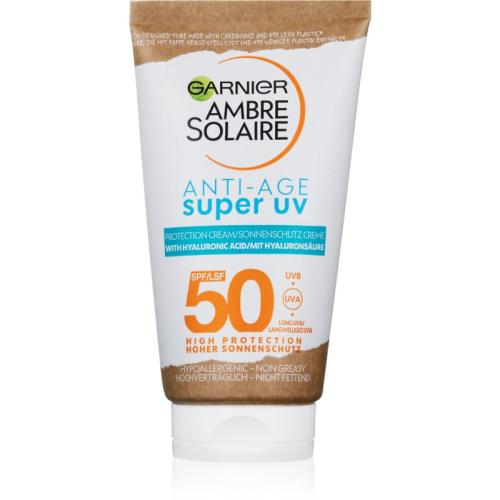 Garnier Ambre Solaire Super UV προστατευτική κρέμα προσώπου ενάντια στις ρυτίδες SPF 50 50 ml