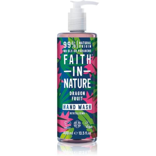 Faith In Nature Dragon Fruit φυσικό ρευστό σαπούνι για τα χέρια με αναζωογονητική δράση 400 μλ