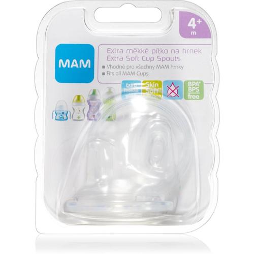 MAM Baby Bottles Extra Soft Cup Spout ανταλλακτικό ρύγχος 4m+ 2 τμχ