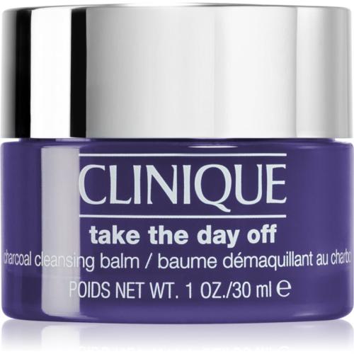 Clinique Take The Day Off™ Charcoal Detoxifying Cleansing Balm βάλσαμο για ντεμακιγιάζ και καθαρισμό με ενεργό άνθρακα 30 ml
