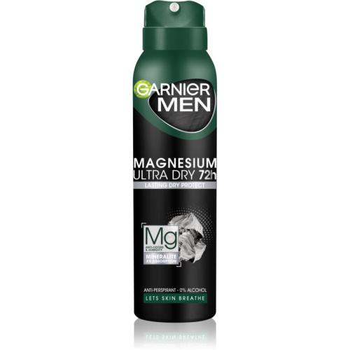 Garnier Men Mineral Magnesium Ultra Dry αντιιδρωτικό για άντρες 150 μλ
